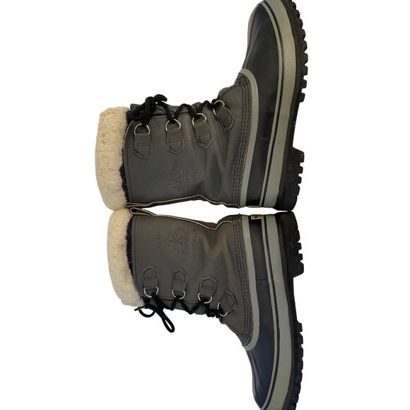 Sorel Mens Caribou Waterproof Winter Boots Size 8 Canada Wool Lined 8972 - Picture 10 of 15